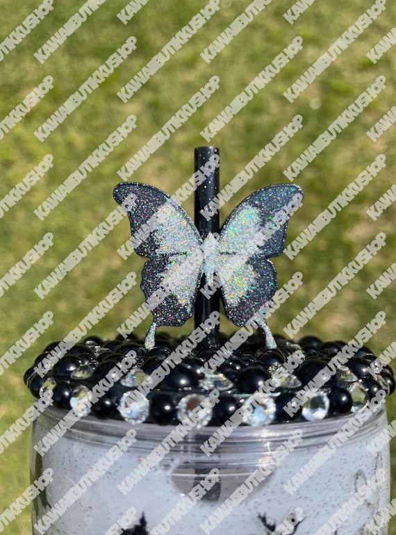 Handmade Butterfly Straw Topper 
