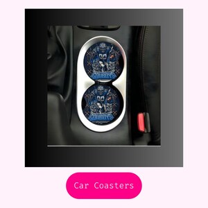 Car Coasters, Dad Gifts, Fathers day, Car accessories, gifts under 10, gift ideas, Football