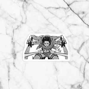 Short Captain Anime Sticker, Anime Inspired Decal, Laptop Decal, Decal, Anime, Anime Decal, waterproof sticker