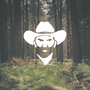 Cowboy Decal: Waterproof Vinyl Car/Laptop Sticker
