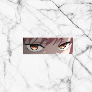 Controlling Eyes Demon Rectangle Sticker, Anime Sticker, Laptop stickers, water bottle sticker