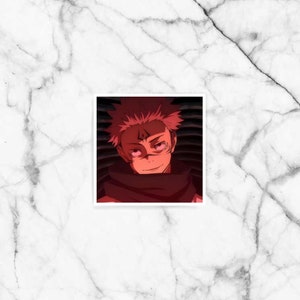GOING AWAY Judging Villain Square Sticker, Anime sticker, Laptop sticker