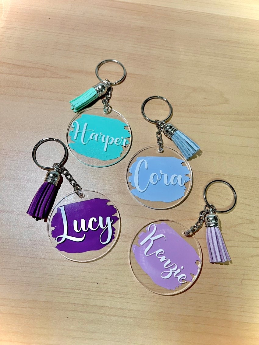 Personalized Acrylic Keychaincustom Keychainpersonalized Gift - Etsy