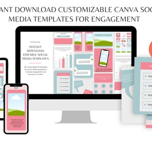 EDITABLE Customizable IG Social Media Content Templates Canva Instagram ...