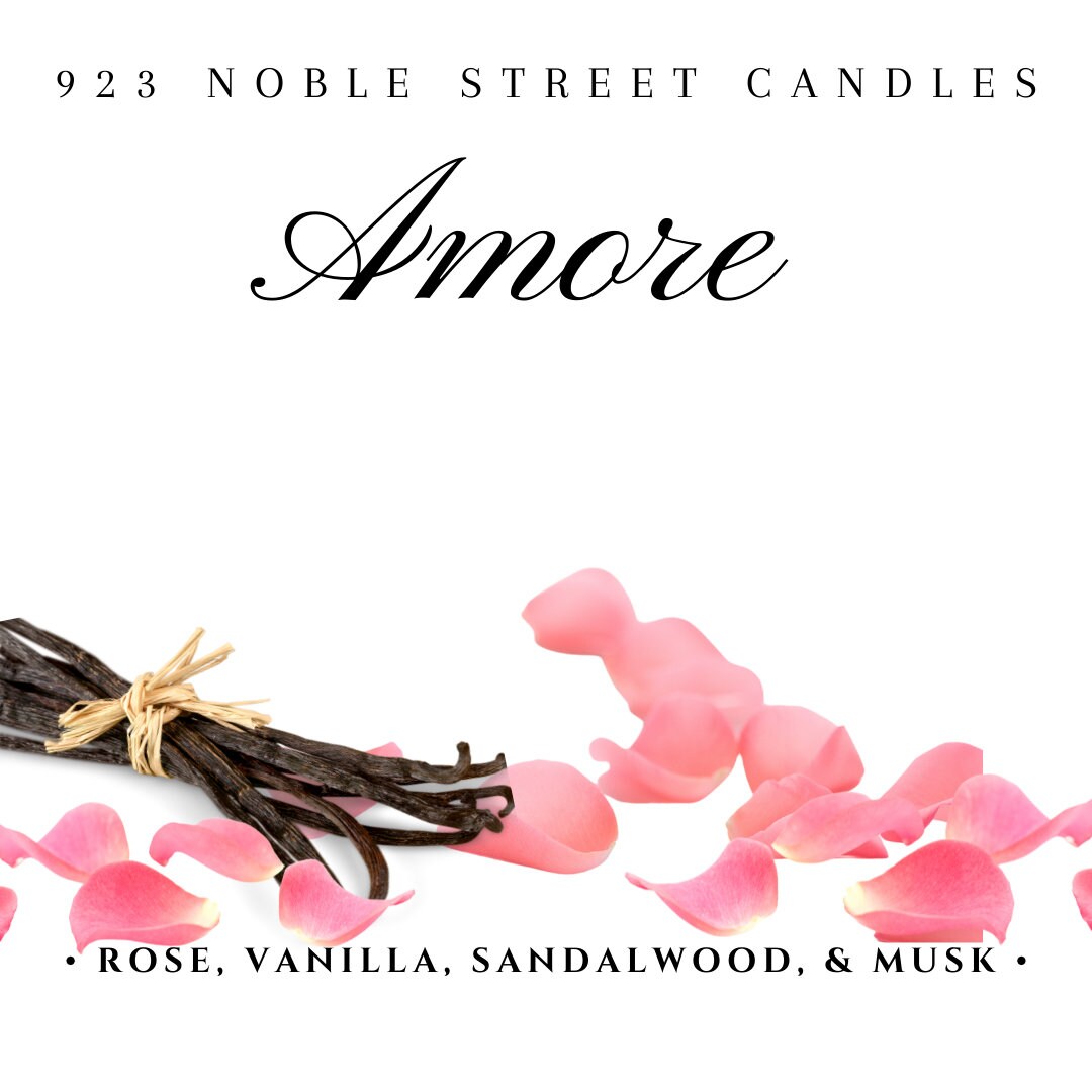 Amore Small Candle with Hearts