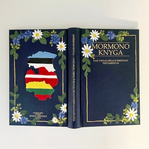 Custom Hand-Painted Floral Frame Book of Mormon