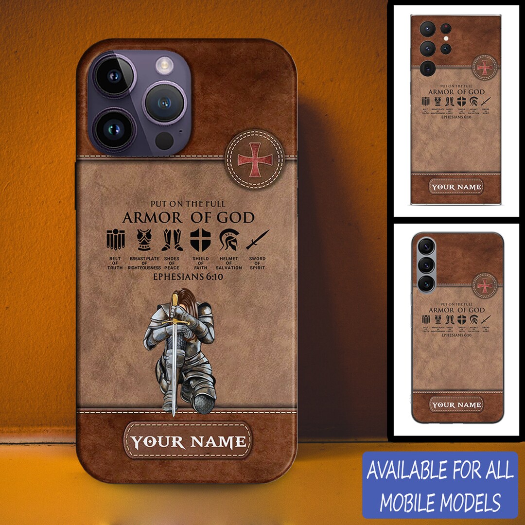 Put on the Full Armor of God Phone Case Gift for Pastors Etsy
