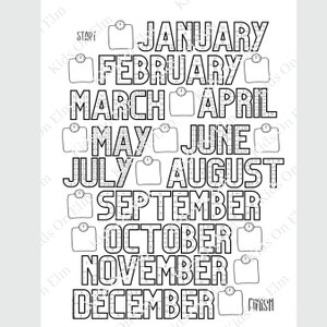 2025 Leap Year Pounds Lost Tracker | Printable Workout Tracker | Daily Firness Planner |  Weight Loss Journal Habit | Coloring Calendar 2025