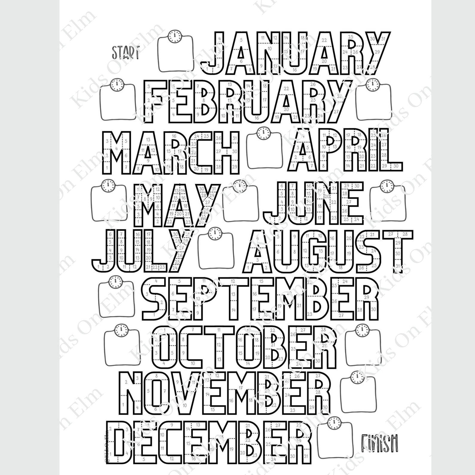 Printable Workout Tracker Daily Exercise Track Monthly Weight Etsy