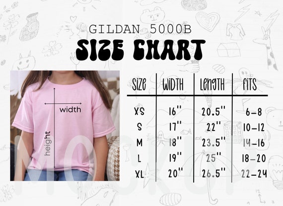 T Shirt Gildan Youth Small Size Chart Youth Small T Shirt Size