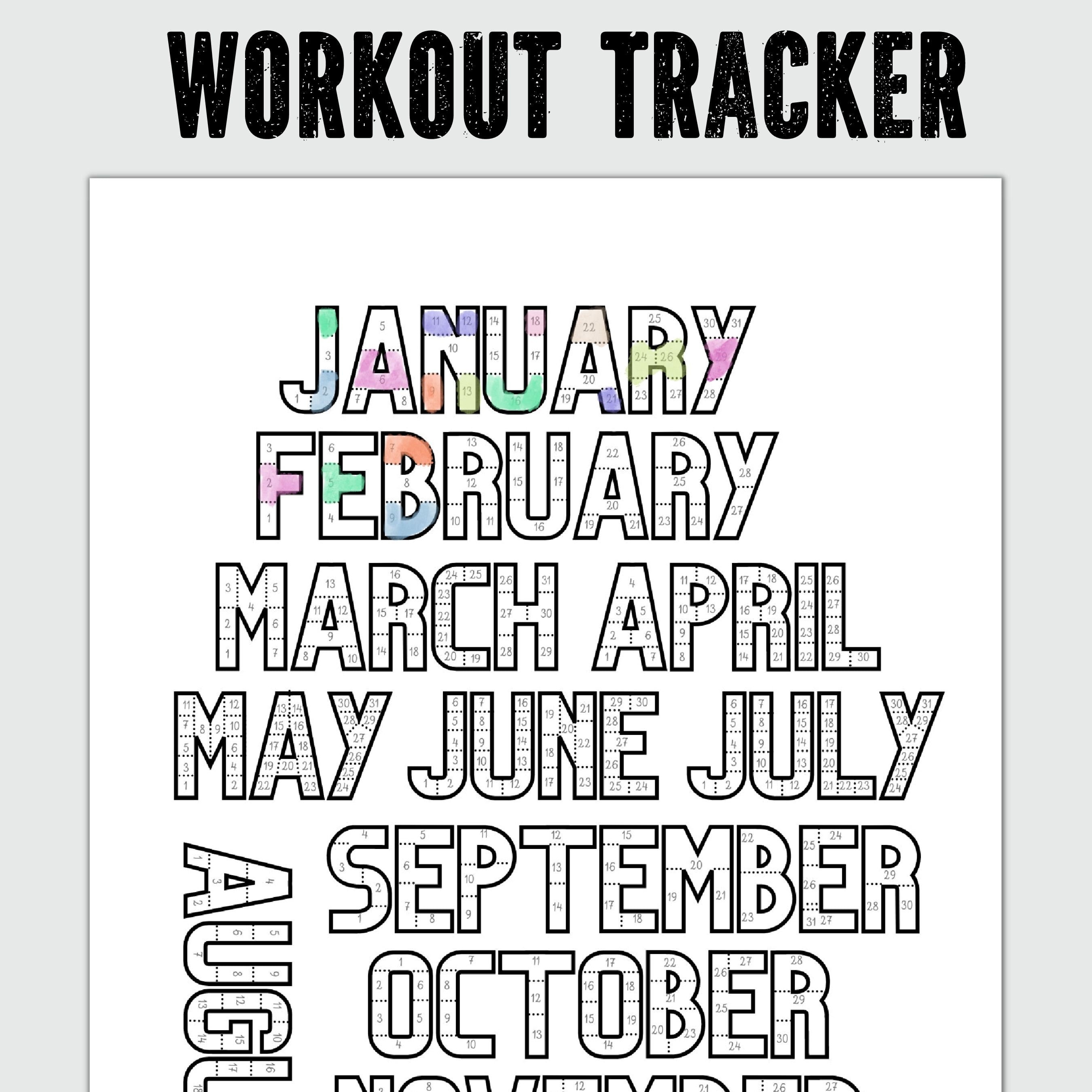 Sticker Sheet Fitness Journal Stickers, Calendar, Planner Stickers, New  Year's Resolution, Fitness, Sports, Gym, Healthy Habits, Health 