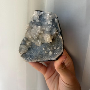 Apophylite on Basalt Base Freeform, Indonesia