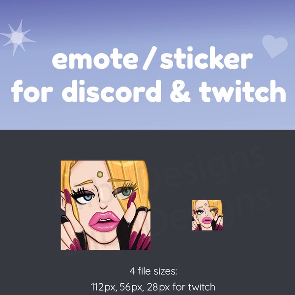 Zenos Yae Galvus Periodt Emote for Discord & Twitch - Meme Emote - Troll Emote - FFXIV Emote - Final Fantasy Emoji - Handdrawn