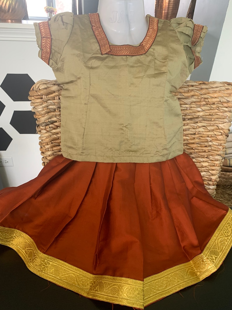 Multiple Designs of 0 to 6 Months Baby Girl Pattu Pavada/langa Blouse/pattu Pavadai/traditional