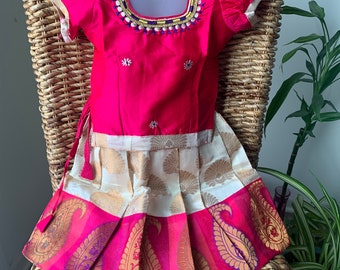 Kids Pattu Langa - Etsy