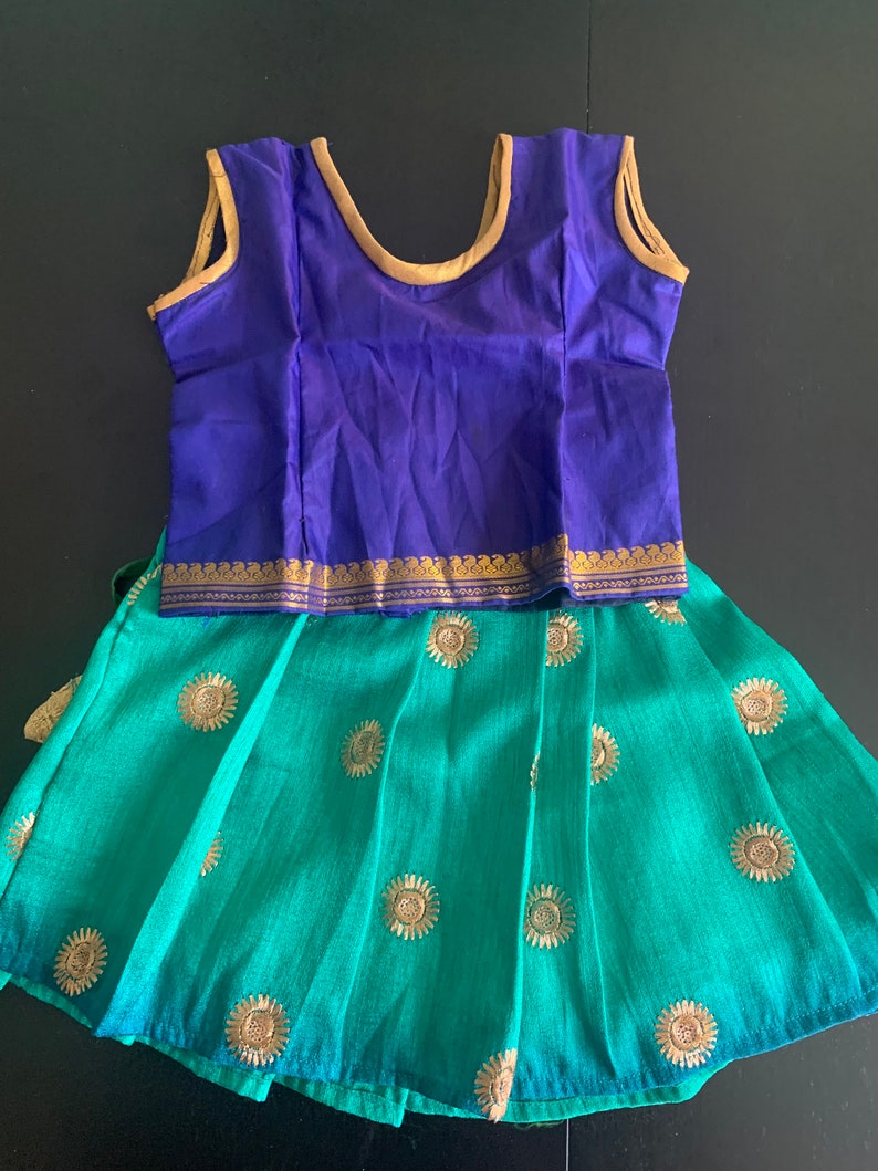 Multiple Designs of 0 to 6 Months Baby Girl Pattu Pavada/langa Blouse/pattu Pavadai/traditional
