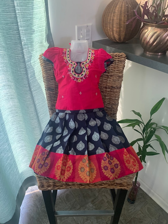 dinner dress blues with mini medals Laura Lace Girls Dress - Scarlet Red main image 1