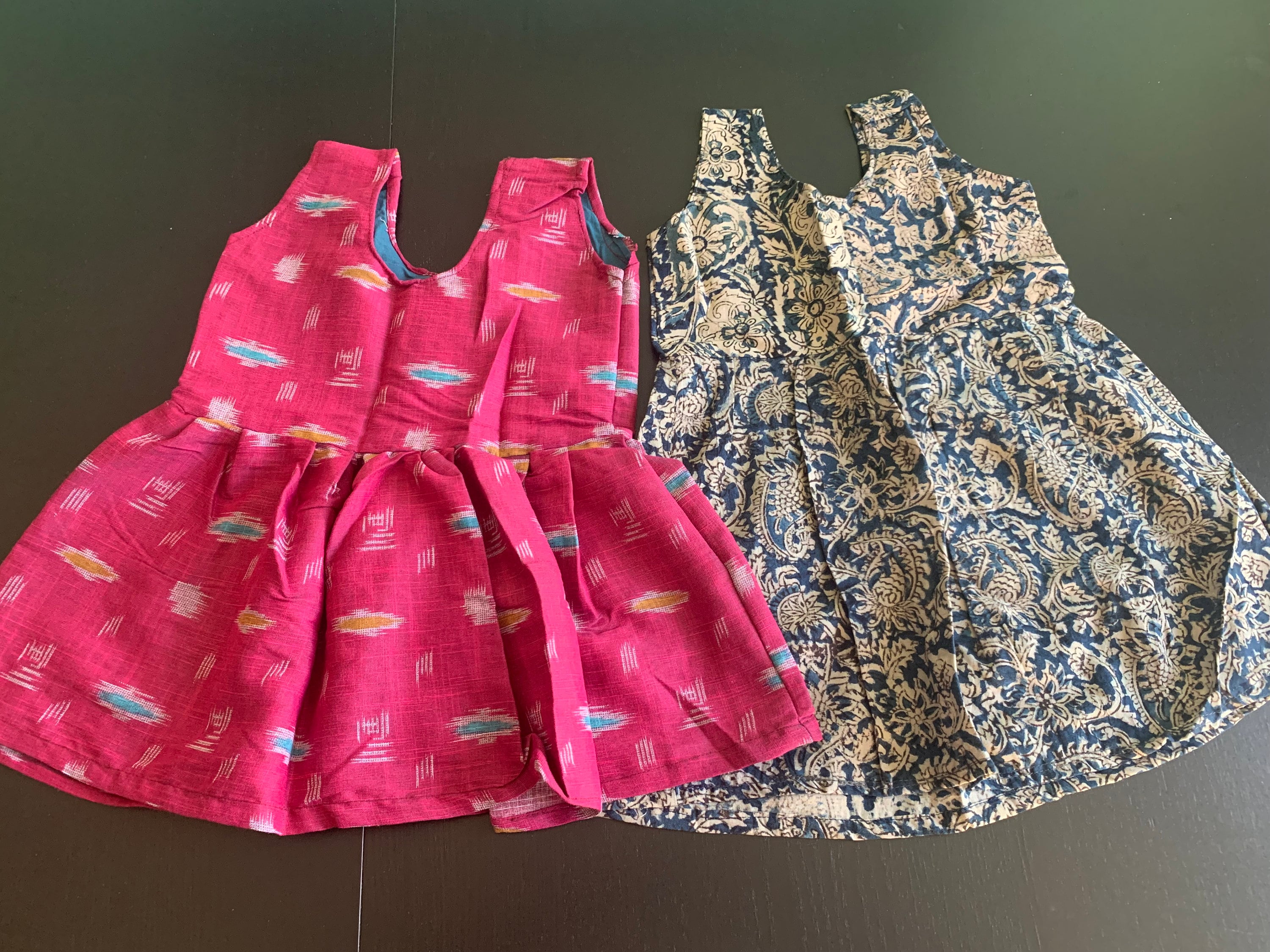 Baby pink shop frock design