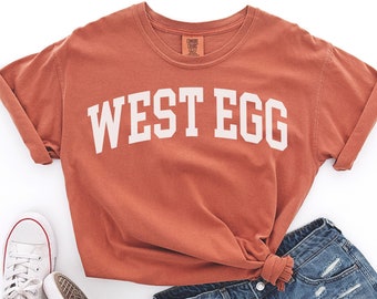 The Great Gatsby West Egg Bookworm Shirt, College Merch Reader Gift Idea, Comfort Colors