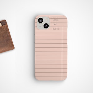 Buch Liebhaber Handyhülle | Bibliotheksausweis | Reader Handytasche | iPhone und Samsung Modelle | Bibliothekar Lehrer Handytasche | Bücherwurm Geschenk