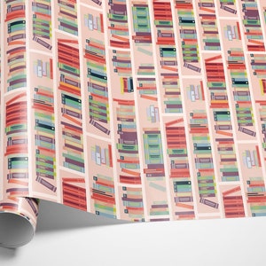 Beautiful Book Spines Wrapping Paper