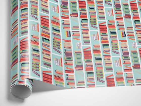 Wrapping Paper for Books, Book Gift Wrap, Librarian Wrapping Paper, Book  Paper, Book Lover, Bookworm, Book Wrapping Paper 