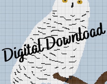 Snowy Owl Crochet Blanket Graph Pattern
