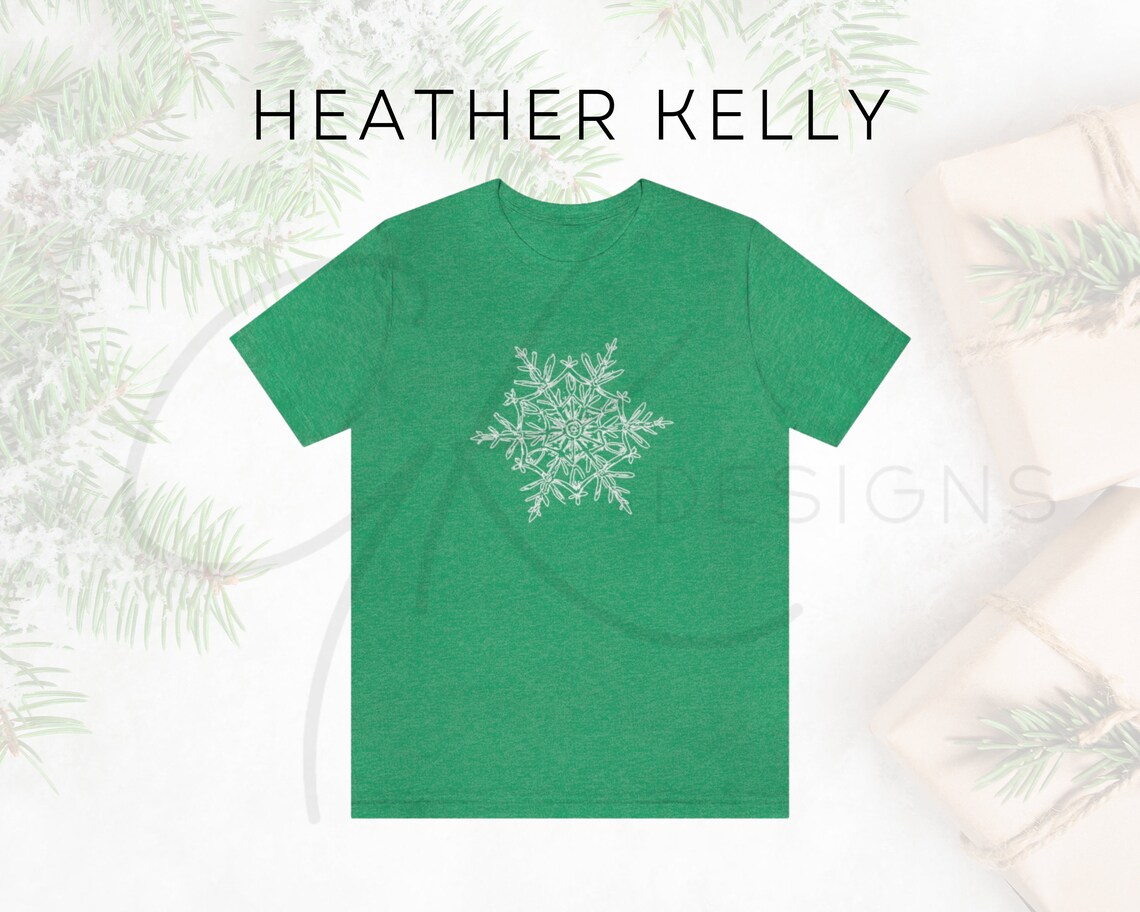Snowflake Christmas T-shirt Snowflake Shirt Christmas - Etsy