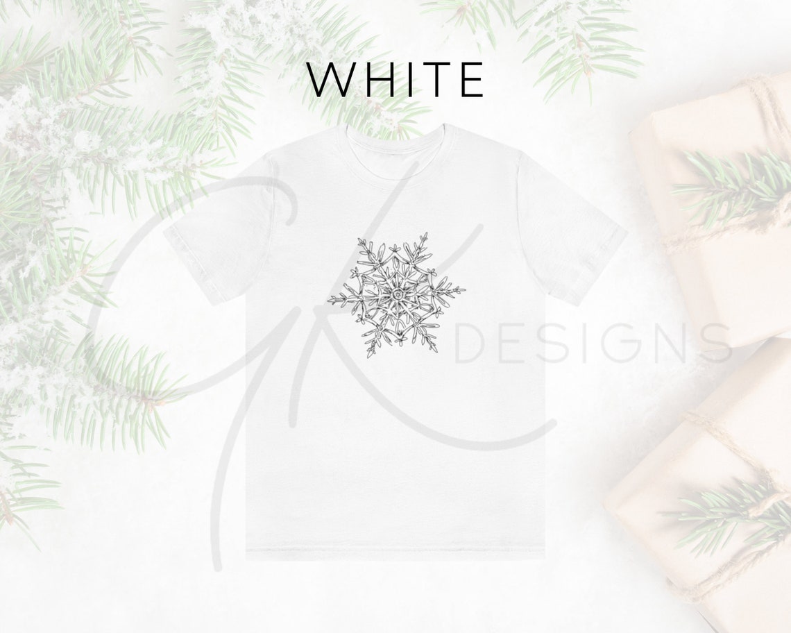 Snowflake Christmas T-shirt Snowflake Shirt Christmas - Etsy
