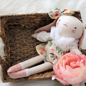 Handmade Decorative Stuffed Toys Bunny Nursery Room Décor Soft Toy image 2