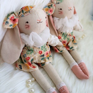 Handmade Decorative Stuffed Toys Bunny Nursery Room Décor Soft Toy image 1