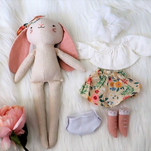 Handmade Decorative Stuffed Toys Bunny Nursery Room Décor Soft Toy image 4