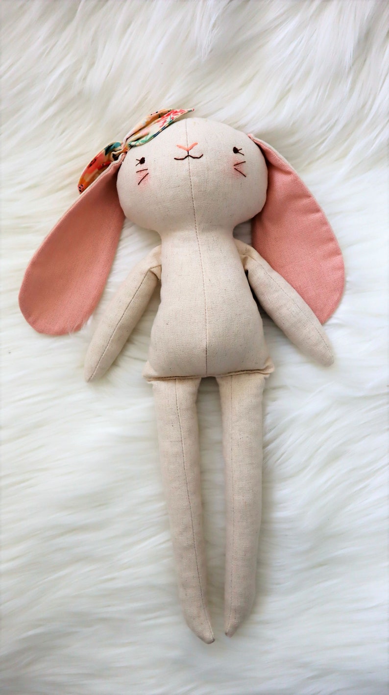 Handmade Decorative Stuffed Toys Bunny Nursery Room Décor Soft Toy image 5