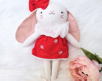 Handmade Decorative Stuffed Toys - Bunny - Nursery Room Décor - Soft Toy