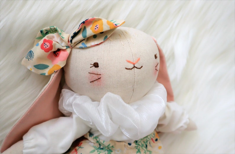 Handmade Decorative Stuffed Toys Bunny Nursery Room Décor Soft Toy image 8