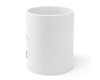 White Ceramic Mug, 11oz
