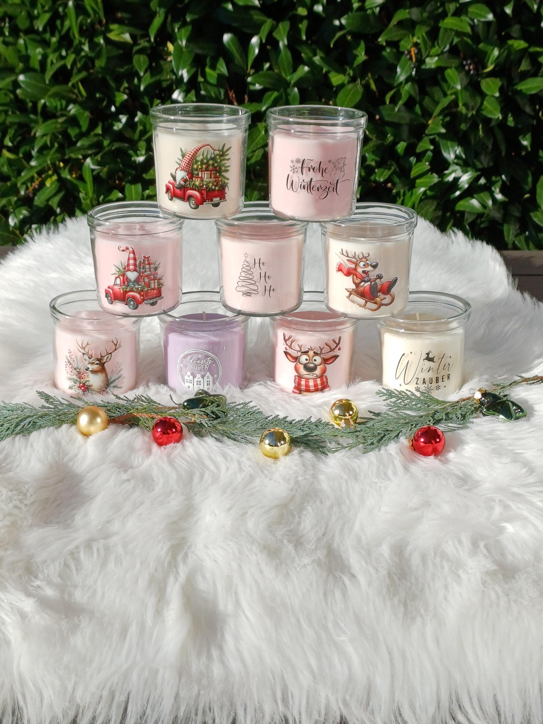 Weihnachten glas kerze
