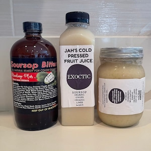Soursop Sea Moss Bundle- Soursop Bitters/Soursop Sea Moss/ Soursop Juice.