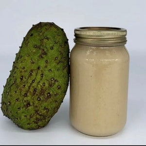 Soursop Sea Moss Gel. 100 percent homemade/organic/Vegan/Keto sour sop gel. 16 Oz jars.Guanábana Sea moss Gel. All natural soursop.