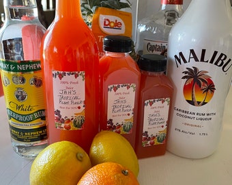 Jamaican Rum Punch, Caribbean Rum Punch. Valentine’s Day gift/Anniversary/Birthday Gift.