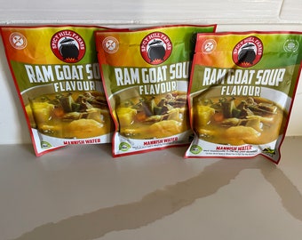 Ram up goat soup mix. JAMAICA ram goat soup mix curry goat/manish water soup mix.