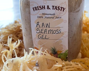 Sea Moss Gel, Raw UnFlavored Irish moss -.Wildcrafted Sea moss Gel/ Irish moss.
