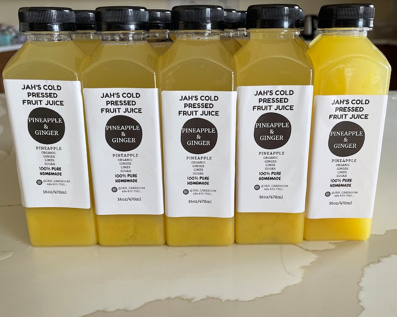 Pineapple Ginger Juice. Organic Ginger & Pineapple Juice. 100 Etsy