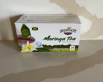 Shavout Moringa tea. Soursop tea bags 24 count.