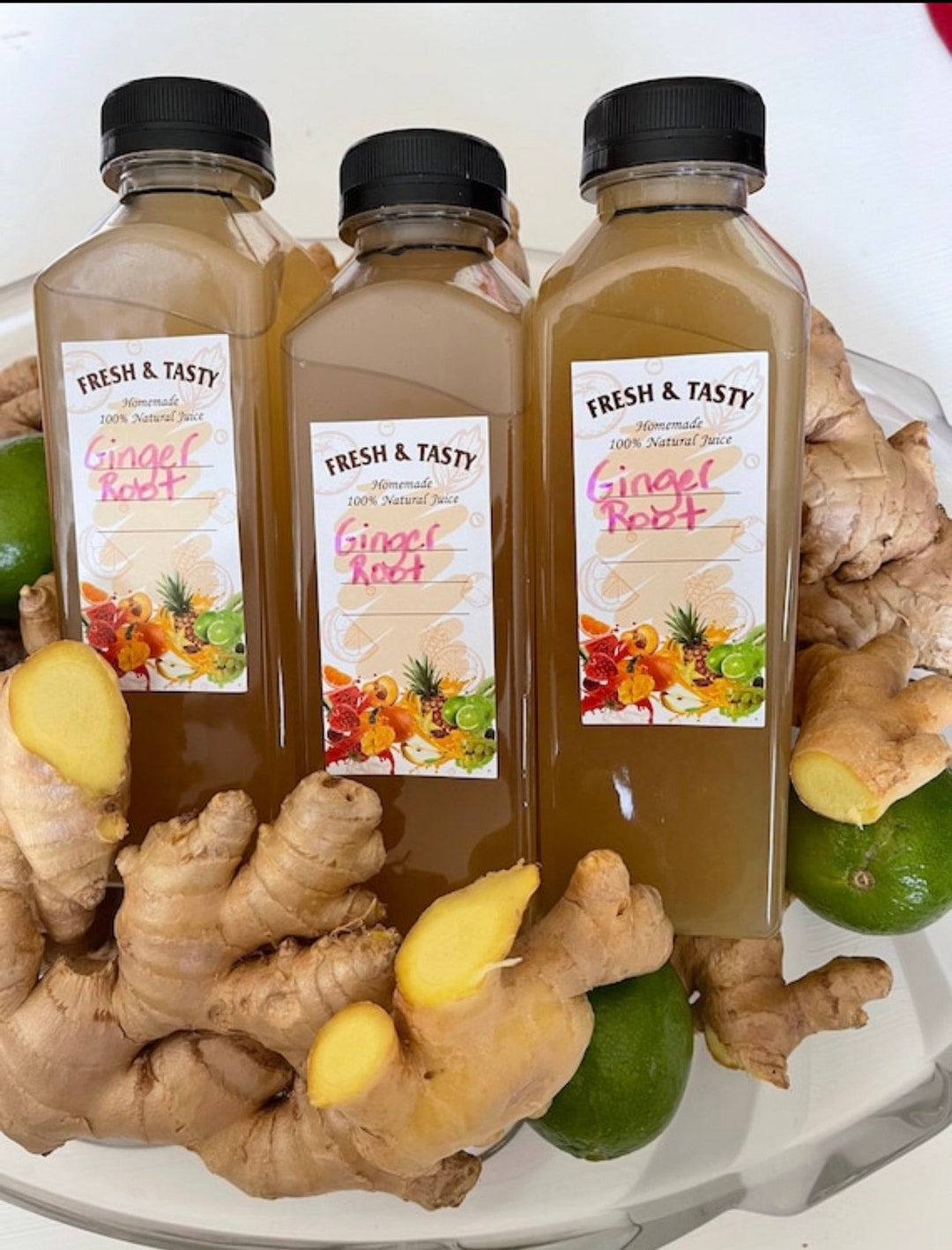 Ginger Juice/ Organic Ginger Juice. Cold Pressed Ginger Juice.vegan