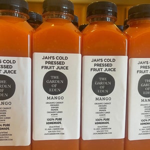 Mango,Papaya,and Carrot Juice- Cold pressed…vegan. Mango Juice/Carrot juice/papaya juice.Organic Mango Juice/Organic carrot juice. 100 %