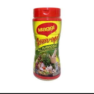 Maggie Season-up all purpose powdered seasoning.