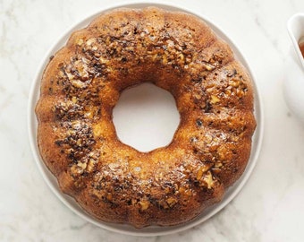 Barcardi Rum cake, Bundt Rum cake, Caribbean Rum cake with walnuts.