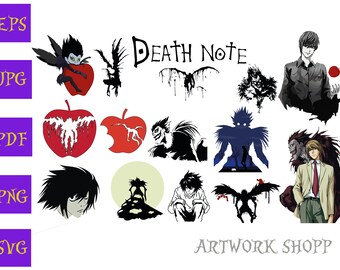 death note svg etsy sweden