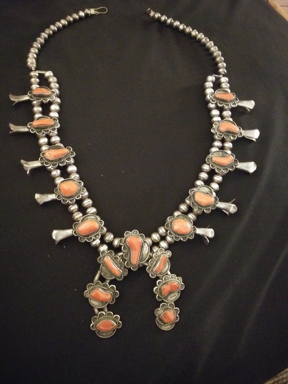 Vintage Coral Squash Necklace